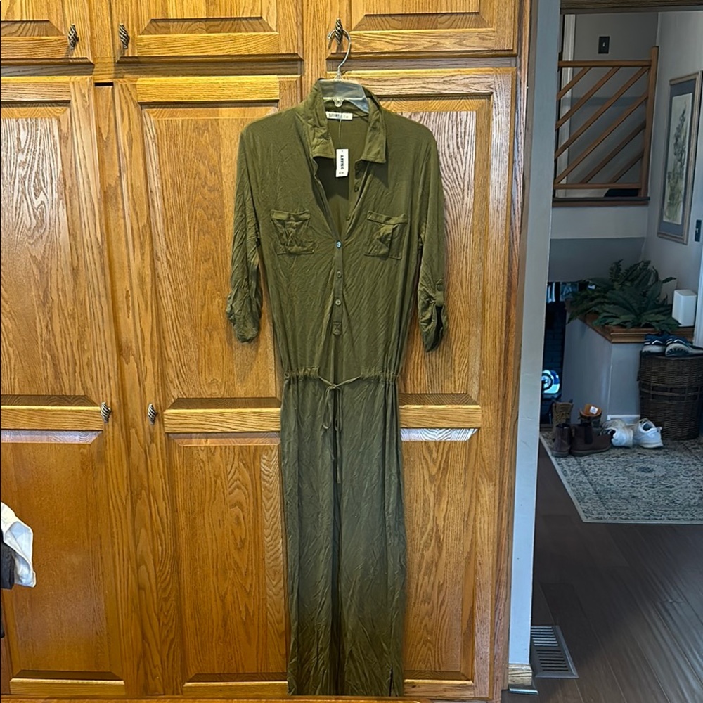 Olive Green Women's Dress